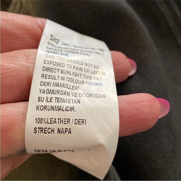 Desa Collection Black perforated Leather Women's Jacket, S - Picture 13 of 13